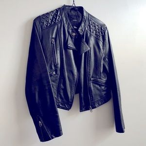 Forever 21 Studded Faux Leather Jacket (M)